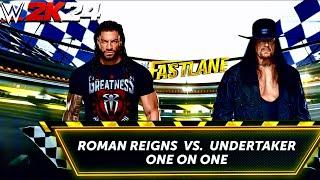 ROMAN REIGNS VS UNDERTAKER WWE 2K24 Simulation Match