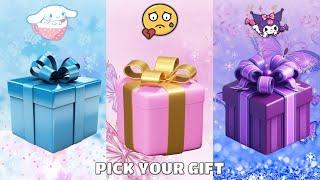 Choose your gift box  3 gift box challenge  Cinnamoroll and Kuromi 