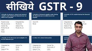 GSTR9 Filing | GST Annual Return Filing on Portal | GSTR9 | GSTR 9 FY 20-21| GSTR 9 Filing in Hindi