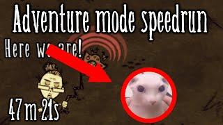 Adventure Mode Speedrun - 47:21 (Vanilla, No Major Glitches, current patch) [Don't Starve]