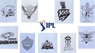 IPL All Team Logo drawing || Which Team are you support ? || IPL 2024