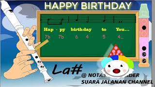 not angka recorder happy birthday to you