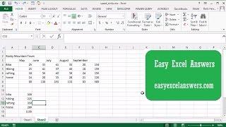 Speed tricks for working in Excel