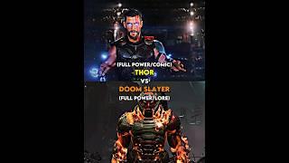 Doom Slayer vs Thor#shorts #marvel #marvelcomics #doomslayer #doometernal #lore#thor #whoisstrongest