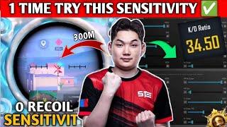 2024 BEST SENSITIVITY  BTR RYZEN SENSITIVITY | 0 RECOIL SENSITIVITY | PUBG/bgmi