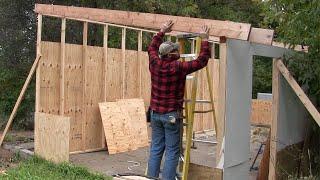 Building a Storage Shed  ......    start to finish