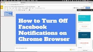 How to Turn Off Facebook Notifications on Chrome Browser