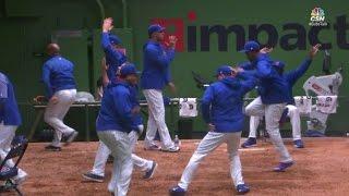 SF@CHC: Cubs relievers show off their dance moves