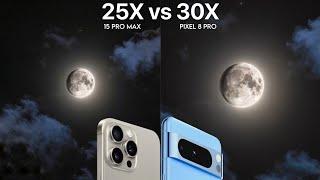 Google Pixel 8 Pro VS iPhone 15 Pro Max Live Zoom Test Comparison