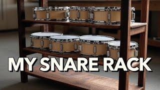 I found the BEST way to store my snare drums!