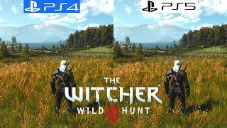 The Witcher 3 PS4 vs PS5 - Graphics Comparison - Framerate - 4K - 60FPS - Loading Times