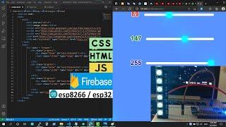 Slider - ESP8266/ESP32 - HTML CSS JS FireBase - Control your device from over the world!