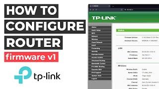 How to access TP-LINK router settings and how to configure Wireless Router v1