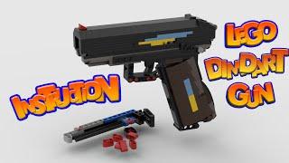 Lego toy gun Makarov that works Full instruction trailer