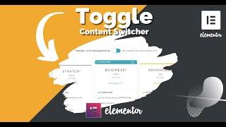 How to create content toggle widget in elementor for free! 2021