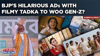 Hilarious BJP Ads With A Filmy Twist: Watch| Saffron Campaign Wooing Gen-Z For Lok Sabha Polls?