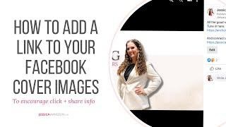 How to add a link to Facebook cover image