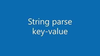 Javascript string parse with key-value pairs