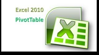 Excel 2010 Creating a PivotTable - Exercise 6