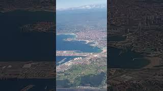 Хихон (Астуриас) с высоты самолета  | Asturias airport landing Gijon view from air