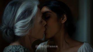 Older White Woman Tongue Kissing Indian girl | Lesbian love