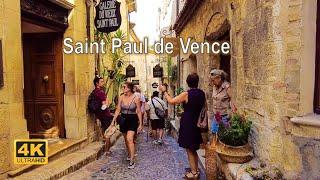 Saint Paul de Vence, France - Walking tour - 4K Walks