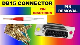 {913} Pin insertion / removal in DB15 crimp connector