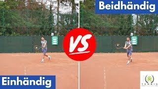 Tennis Rückhand beidhändig oder einhändig | Was ist besser? | Tennis Mastery