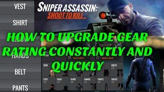 Sniper 3D  how to gear rating upgrade quickly sniper 3D Fun Offline Gun Shooting Games