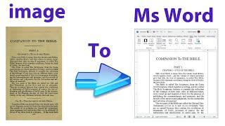 How to Convert Image to Word Document |How to extract text from an image