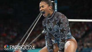 Jordan Chiles SENSATIONAL in Paris Olympic qualification on uneven bars | NBC Sports