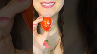 Strawberry Surprise!  Heart-Shaped Marshmallow with a Gooey Jelly Center!  ASMR Satisfaction