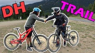 I TRADED MY DH BIKE FOR A TRAIL BIKE! // 135mm in the Whistler Bike Park