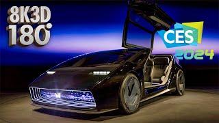 Explore CES 2024 in 3D 180° Immersive Video - Ft. Honda Saloon, LG Transparent OLED TV, RayNeo X2