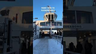 Ferry ride to Suomenlinna #suomenlinna #ferryride #shorts #helsinki #finland #winter #visitfinland