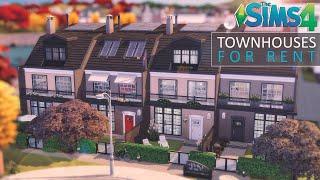 Townhouse 4-in-1 FOR RENT (NoCC) THE SIMS 4 | Stop Motion