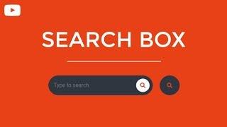 Awesome CSS Search Box Using Only HTML & CSS