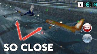 Double Landing So Close‼️Unmatched air traffic control new version