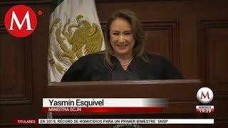 Yasmin Esquivel toma protesta como ministra de la SCJN