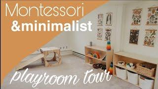 Montessori Inspired PLAYROOM TOUR! // a Modern, Neutral, and Minimal Play Space