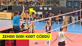 Zehra Güneş Fenerbahçe Opet Maçında Sarı Kart Gördü