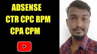 what is AdSense ctr, cpm, rpm, cpc, cpa in tamil || selva tech