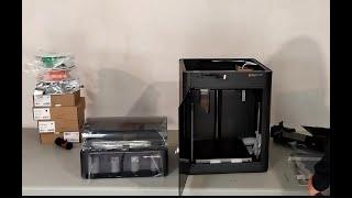 Bambu Lab P1S + AMS 4 colors - UNBOXING - tutorial - assembly - home 3D printer - test