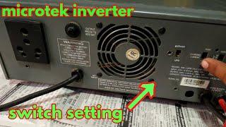 microtek inverter switch setting|जाने सबकुछ हिंदी में!