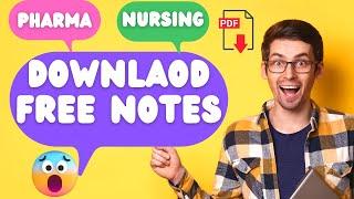 Pharma & Nursing Free pdf Notes All subject Free Notes Download | Pharmacy & Nursing | eksaval.com