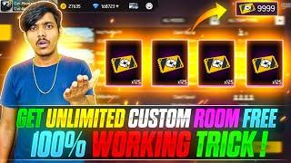 Get Unlimited Custom Rooms Free|| Things You Don't Know About Free Fire