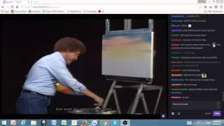 Bob Ross restream for friends (even with twitch chat!!!)