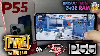 PUBG Mobile Game Test on itel P55 | 90Hz | UNISOC T606 MAX SETTINGS PERFORMANCE?? PUBG PHONE?!