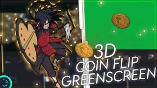 3d Coin Flip Like Script (Greenscreen For Editing)