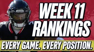 Week 11 Rankings | All Positions & All Games! | 2024 Fantasy Football Advice